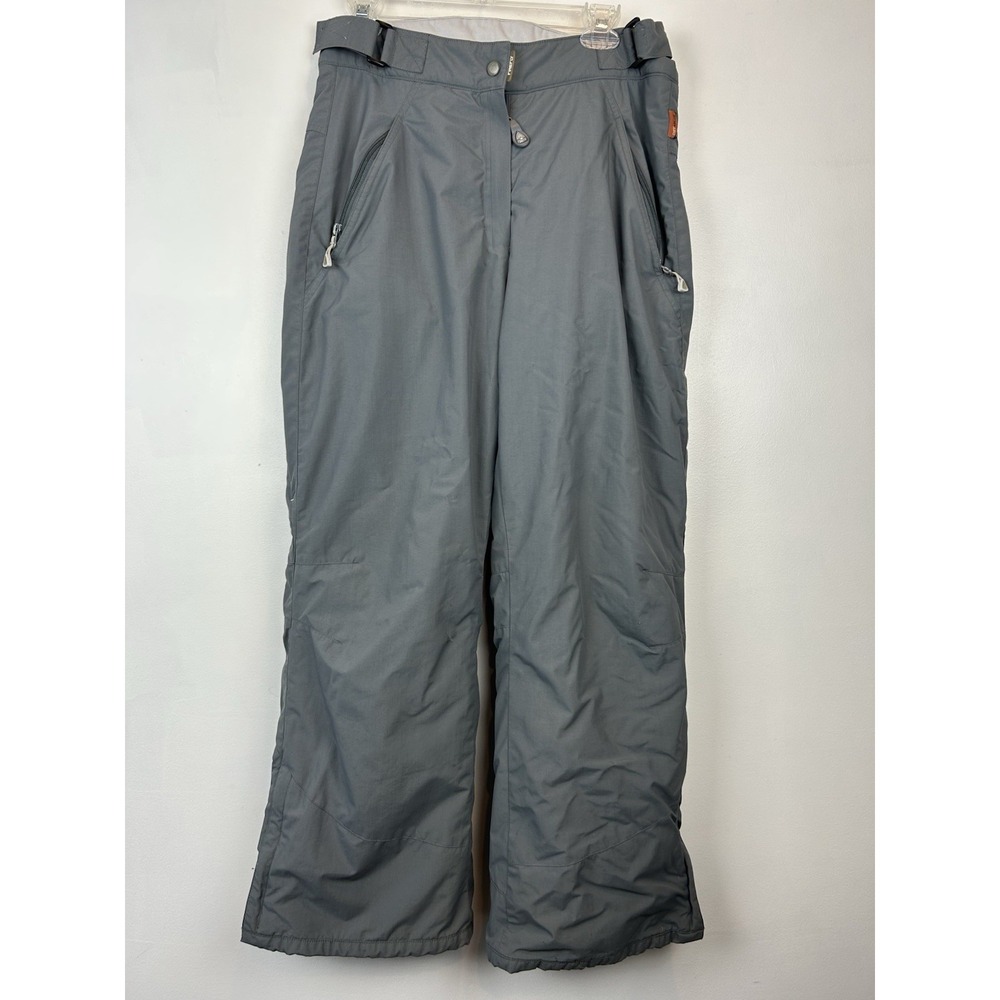 Firefly Ski Pants Mens Medium Vapor Grey Adjustable Waist Zip Pockets Snowboard